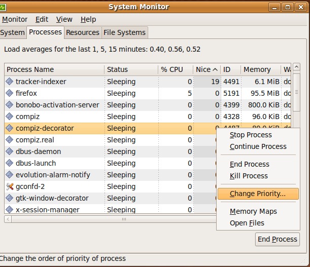 process-priority,nice,ubuntu