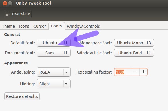 fonts,ubuntu