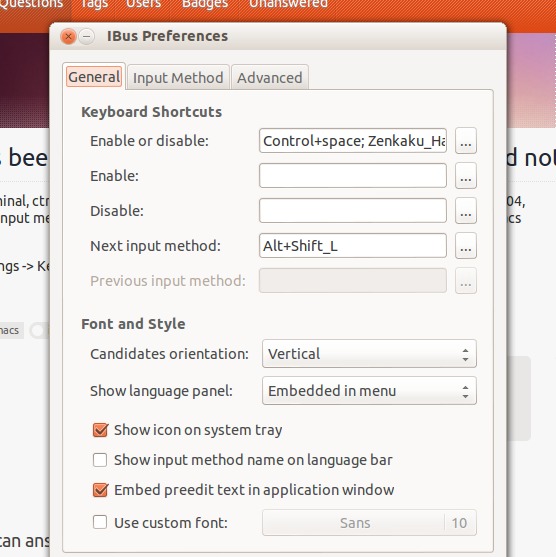 shortcut-keys,ibus,input-language,ubuntu