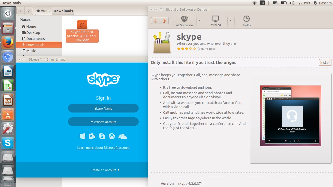 software-installation,skype,ubuntu