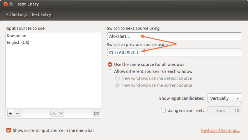 shortcut-keys,keyboard-layout,ubuntu