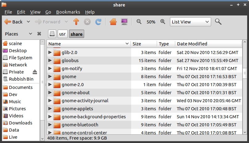 filesystem,ubuntu