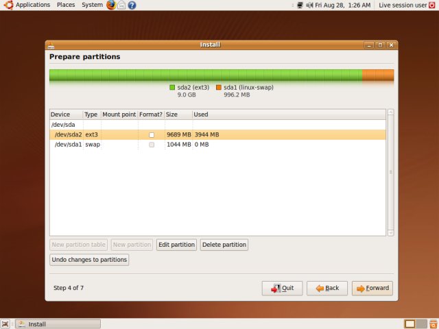 partitioning,filesystem,windows-7,root,ubuntu