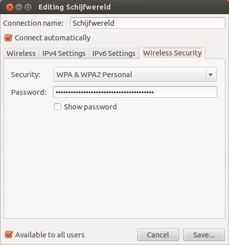 wireless,password,ubuntu