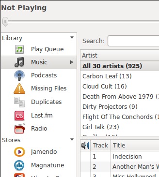 music,rhythmbox,duplicate-files,ubuntu