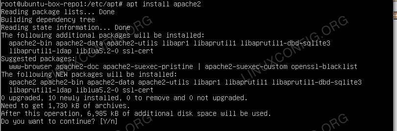 Installing Apache HTTP