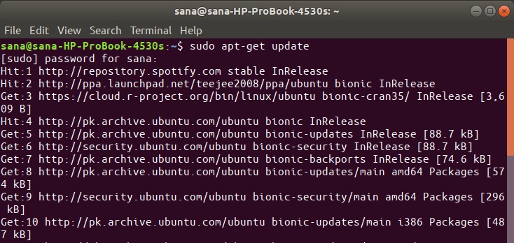 Update Ubuntu Repository