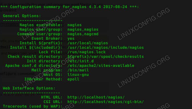 Nagios Compile Configuration On Ubuntu 18.04