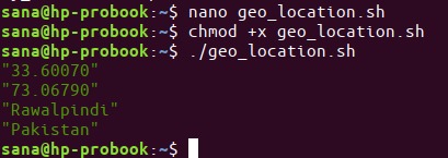 Get GEO Location of Ubuntu server