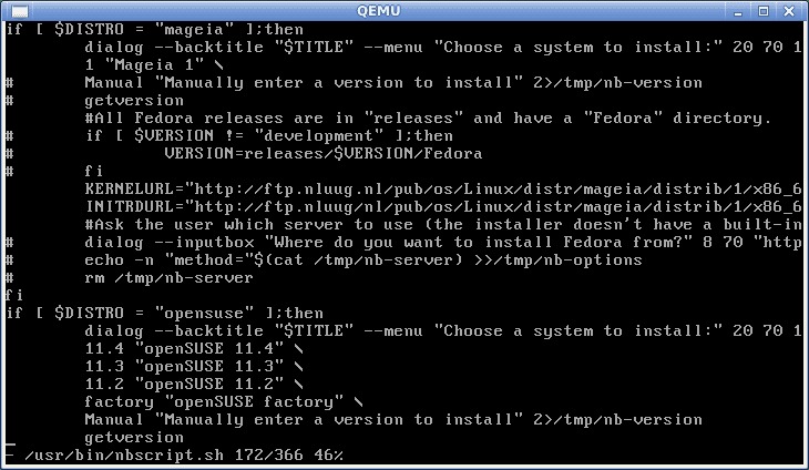 custom mageia linux installation with netbootcd