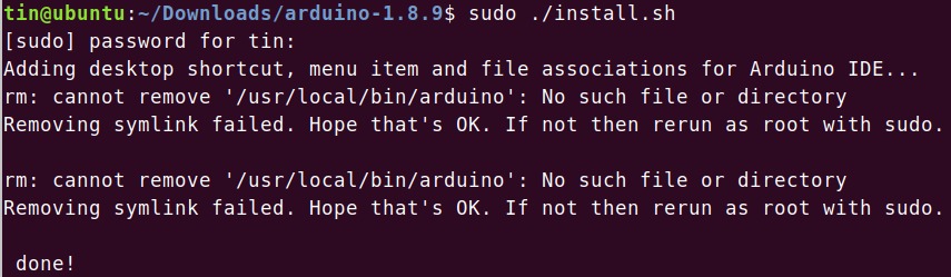 Run Arduino IDE installer
