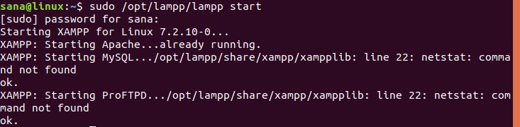 Possible errors when starting XAMPP
