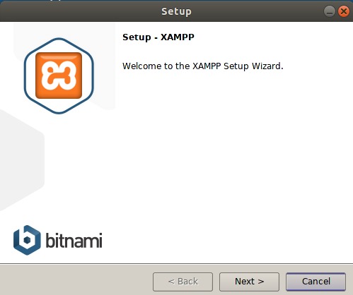 Welcome to XAMPP setup wizard