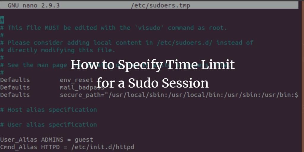 How to set a sudo timeout