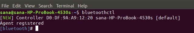 Linux Bluetoothctl command