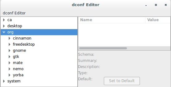 dconf-editor - Configuration editor for dconf