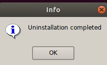 Uninstall completed