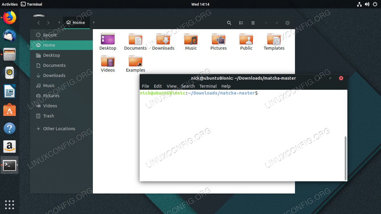 Matcha Theme On Ubuntu 18.04