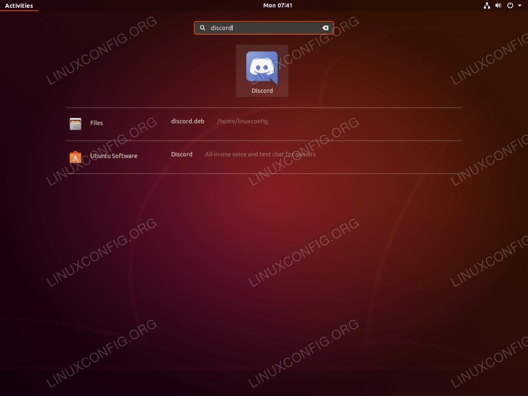 Start Discord on Ubuntu 18.04 Bionic Beaver Linux