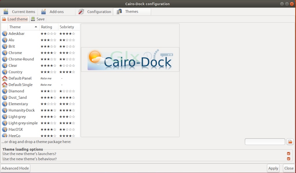 Cairo-Dock Configuration