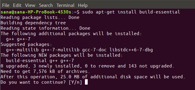 Install Build Essential meta package