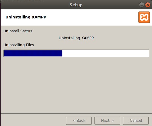 Uninstalling XAMPP