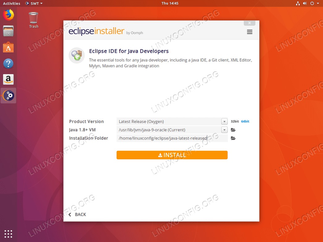 Eclipse IDE Installation Folder -  Ubuntu 18.04