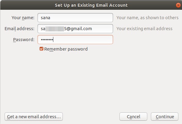 Setup Email Account in Thunderbird