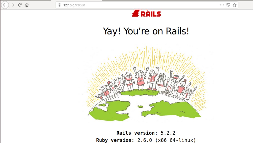 Rails default homepage