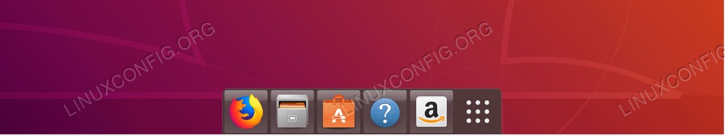 Unity backlit like Dock on default Ubuntu 18.04 Bionic Beaver Desktop.
