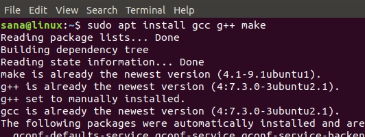 Install gcc Compiler