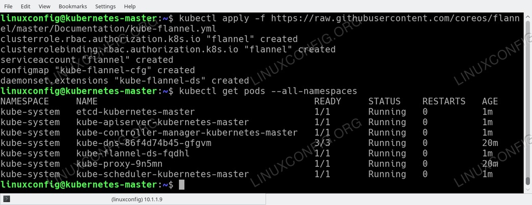 Kubernetes Flannel pod network deployed on Ubuntu 18.04