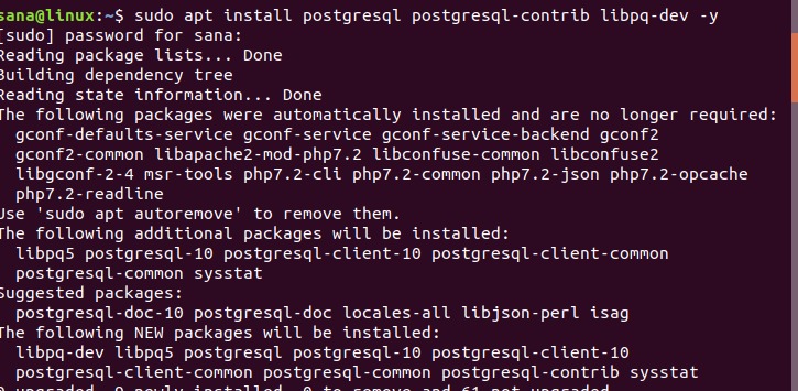Install PostgreSQL