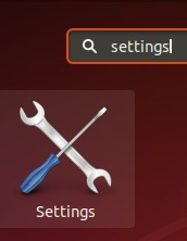 Search for settings utility