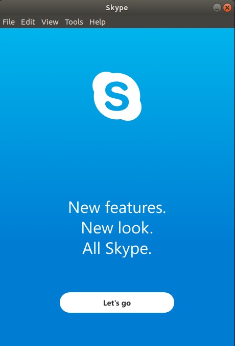 Skype successfully installed