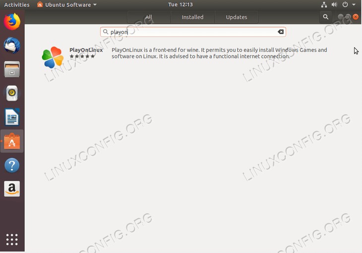 install PlayOnLinux on Ubuntu 18.04 - search playonlinux package