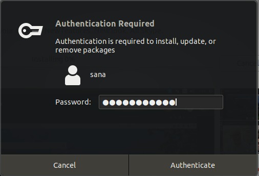 Authenticate the admin