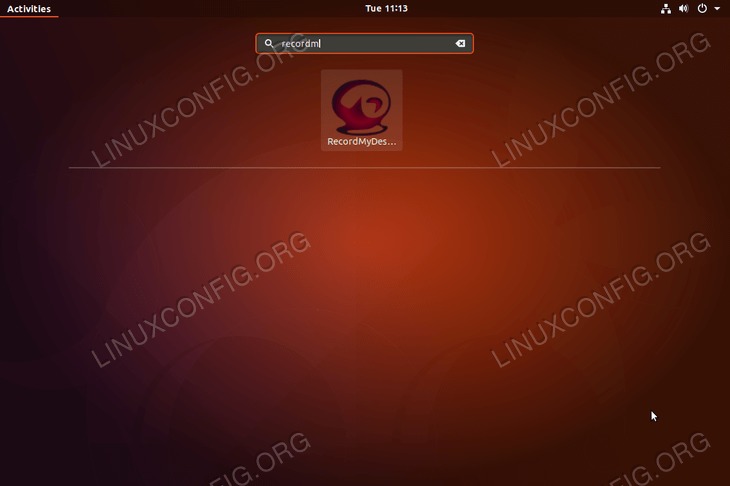 RecordMyDesktop on Ubuntu 18.04 Bionic Beaver Linux - how to start