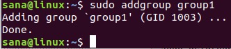 Add Linux group