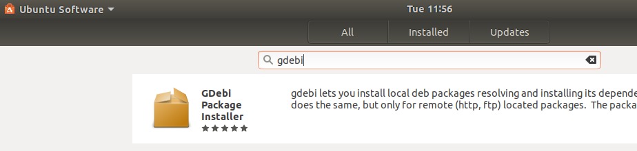 Locate GDebi package