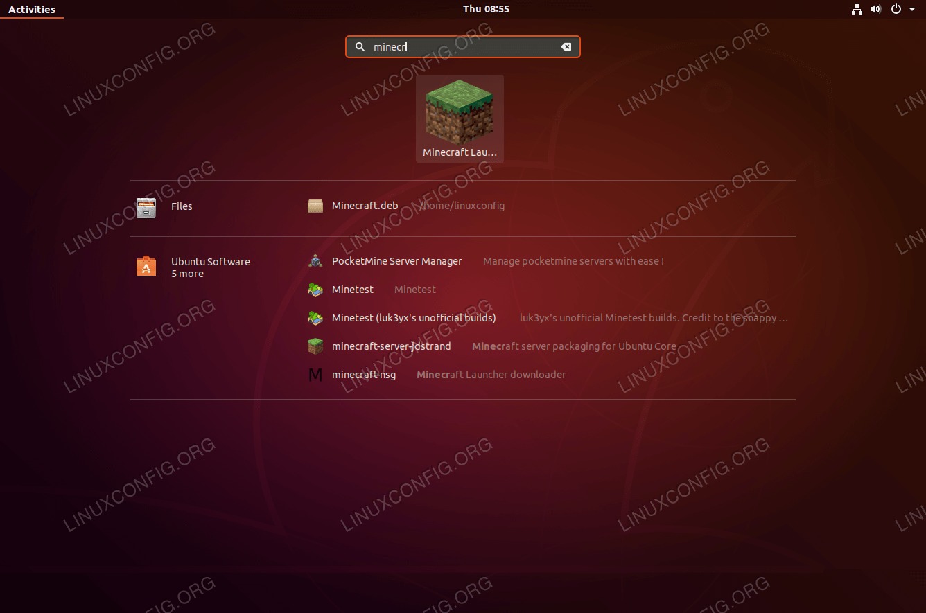 如何在ubuntu 18 04 Bionic Beaver Linux上安装minecraft Ubuntu问答