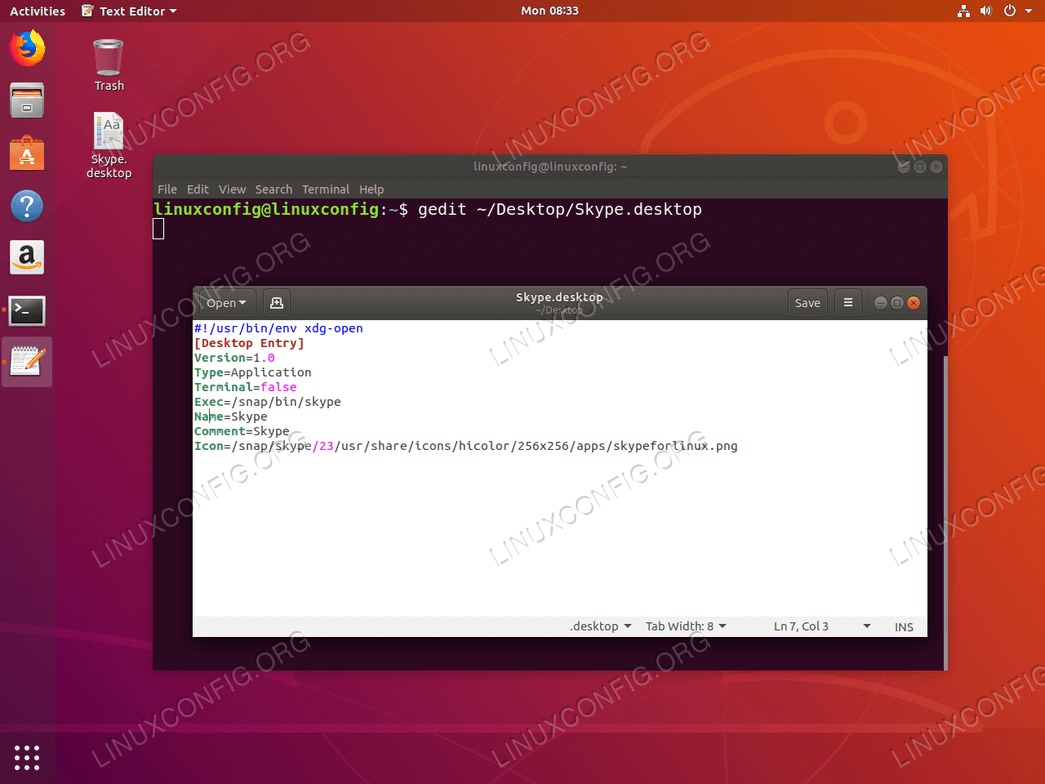 Create Desktop Shortcut launcher - Ubuntu 18.04 - Save shortcut