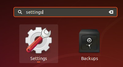 Open Ubuntu Dashboard - Settings