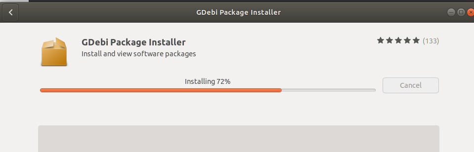 Install progress