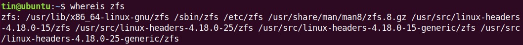 Check if ZFS is installed