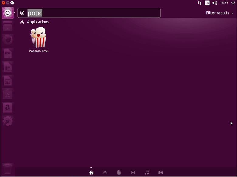 ubuntu 16.04 linux popcorn time start app