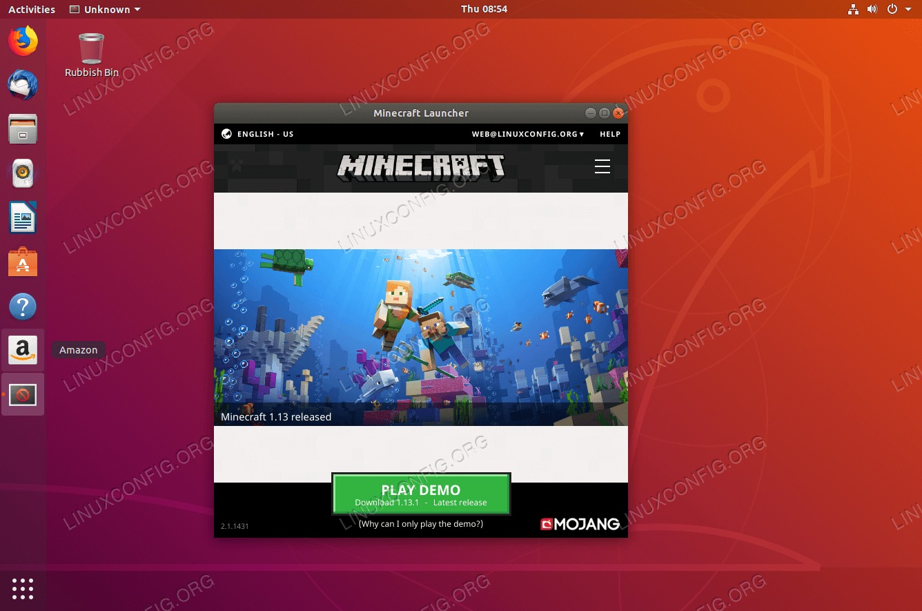 Play Minecraft DEMO or get the full version