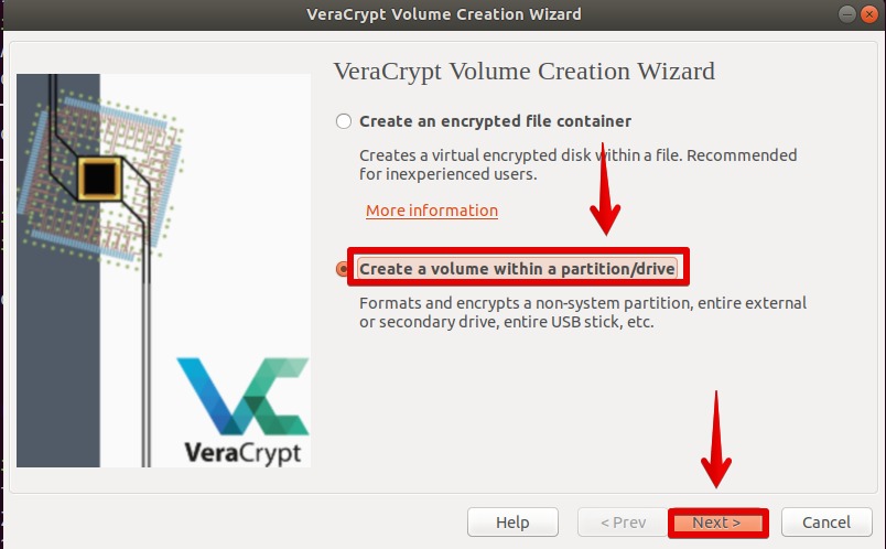 VeraCrypt Volume Creation Wizard