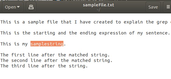 sample text file