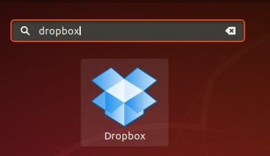 Select DropBox icon